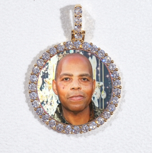 3D CIRCLE CUSTOM PICTURE PENDANT SMALL SIZE