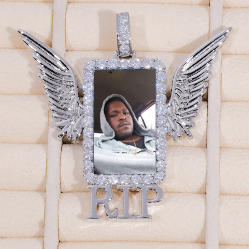 RIP WING 3D CUSTOM PICTURE PENDANT