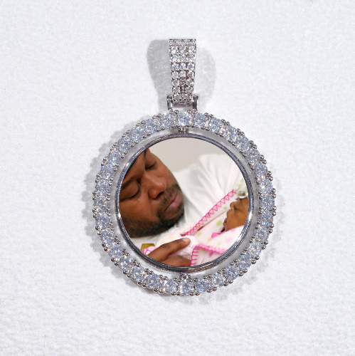 3D Spinning 2-Faced Custom Picture Pendant