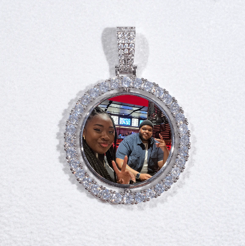 3D Spinning 2-Faced Custom Picture Pendant