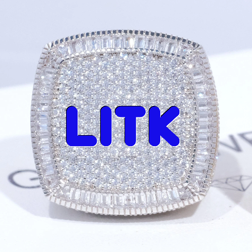 CUSTOM LETTER 3D ICED RING