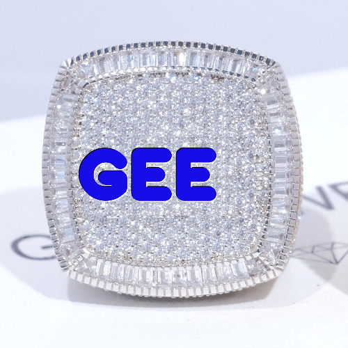 CUSTOM LETTER 3D ICED RING