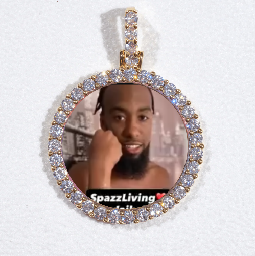 3D CIRCLE CUSTOM PICTURE PENDANT SMALL SIZE