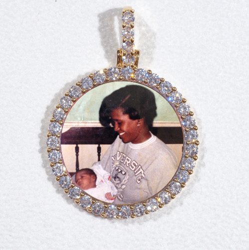3D CIRCLE CUSTOM PICTURE PENDANT SMALL SIZE