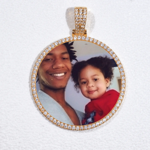 MEDIUM 3D CIRCLE CUSTOM PICTURE PENDANT