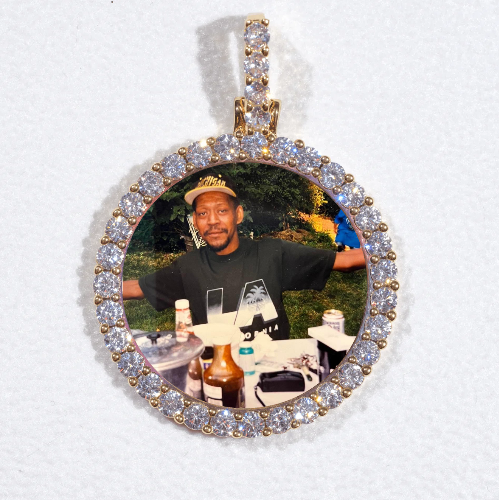 3D CIRCLE CUSTOM PICTURE PENDANT SMALL SIZE