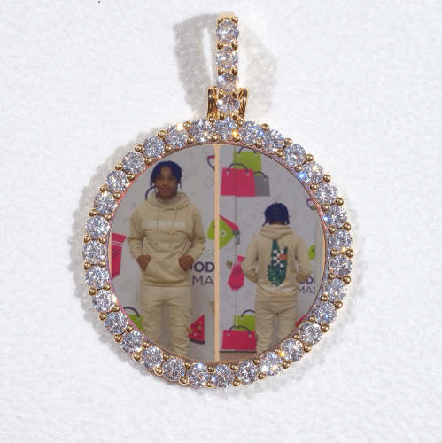 3D CIRCLE CUSTOM PICTURE PENDANT SMALL SIZE