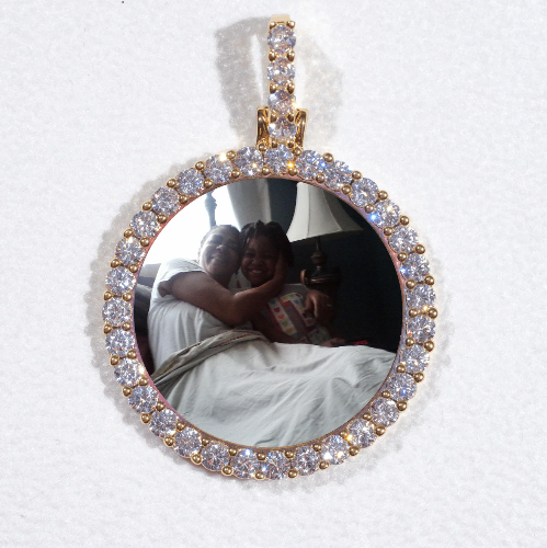 3D CIRCLE CUSTOM PICTURE PENDANT SMALL SIZE