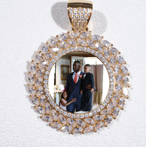Large 3D Wheat Ear Custom Picture Pendant