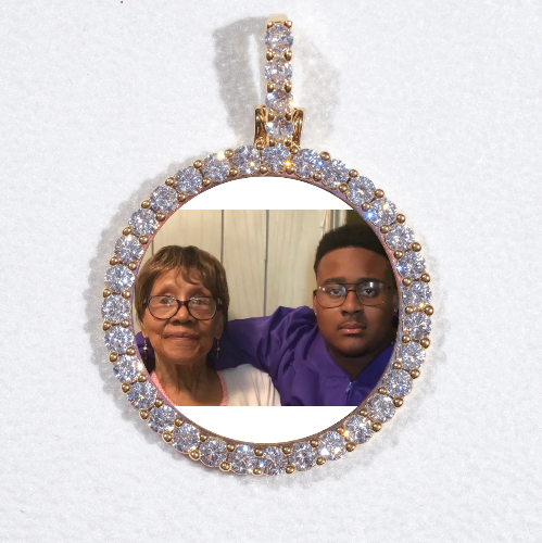 3D CIRCLE CUSTOM PICTURE PENDANT SMALL SIZE