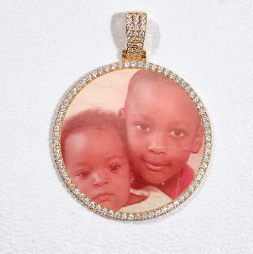 MEDIUM 3D CIRCLE CUSTOM PICTURE PENDANT