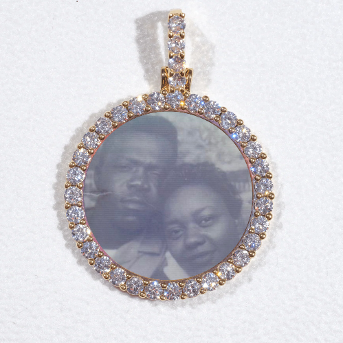 3D CIRCLE CUSTOM PICTURE PENDANT SMALL SIZE