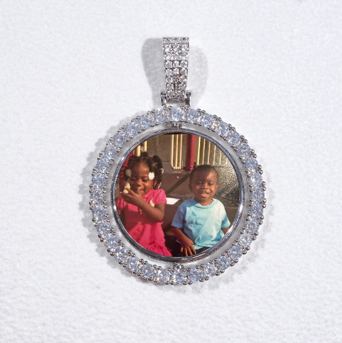 3D Spinning 2-Faced Custom Picture Pendant