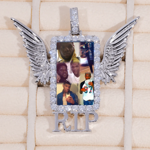 RIP WING 3D CUSTOM PICTURE PENDANT