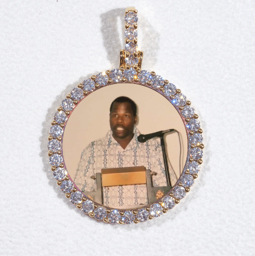 3D CIRCLE CUSTOM PICTURE PENDANT SMALL SIZE