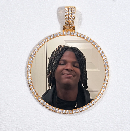 MEDIUM 3D CIRCLE CUSTOM PICTURE PENDANT