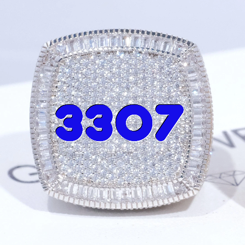CUSTOM LETTER 3D ICED RING