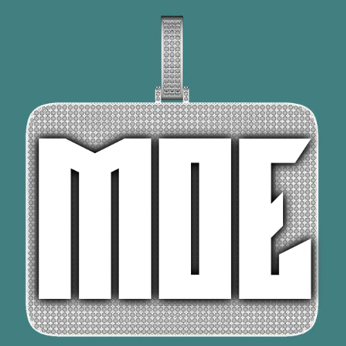 CUSTOM LETTER NECKLACE 3D BIG SQUARE