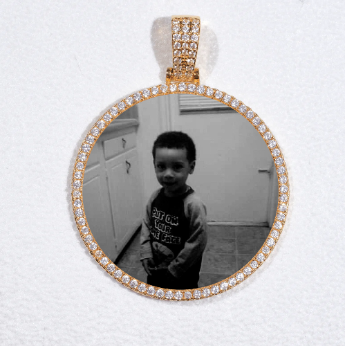 MEDIUM 3D CIRCLE CUSTOM PICTURE PENDANT