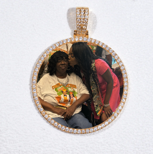 MEDIUM 3D CIRCLE CUSTOM PICTURE PENDANT