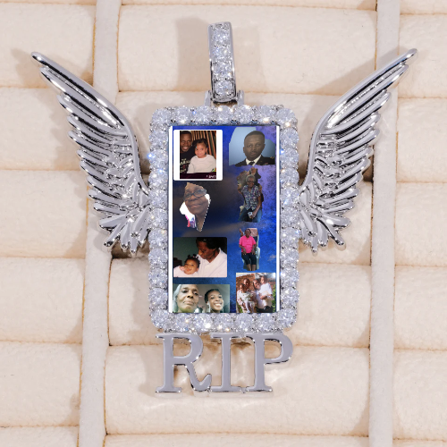 RIP WING 3D CUSTOM PICTURE PENDANT