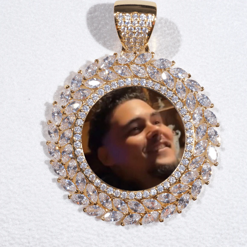 Large 3D Wheat Ear Custom Picture Pendant