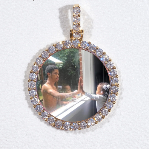 3D CIRCLE CUSTOM PICTURE PENDANT SMALL SIZE