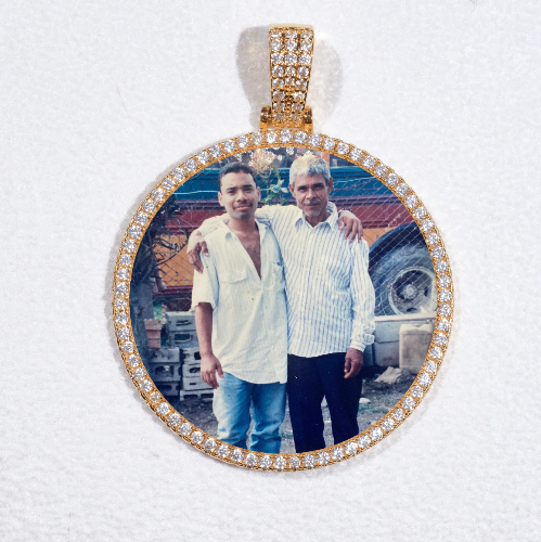 MEDIUM 3D CIRCLE CUSTOM PICTURE PENDANT