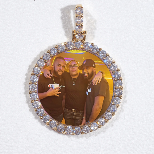 3D CIRCLE CUSTOM PICTURE PENDANT SMALL SIZE
