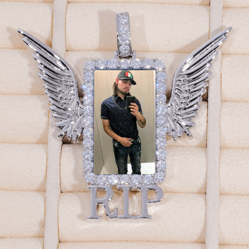 RIP WING 3D CUSTOM PICTURE PENDANT