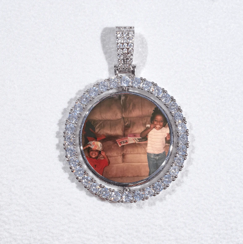 3D Spinning 2-Faced Custom Picture Pendant