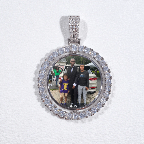 3D Spinning 2-Faced Custom Picture Pendant
