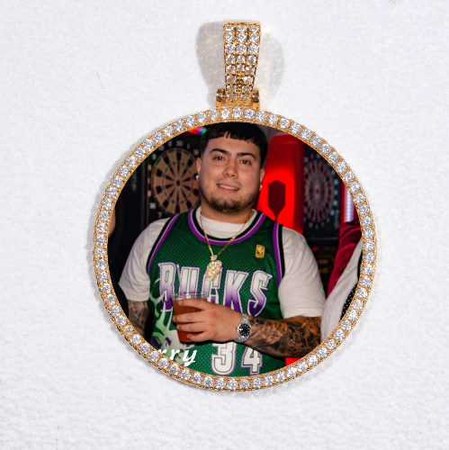MEDIUM 3D CIRCLE CUSTOM PICTURE PENDANT