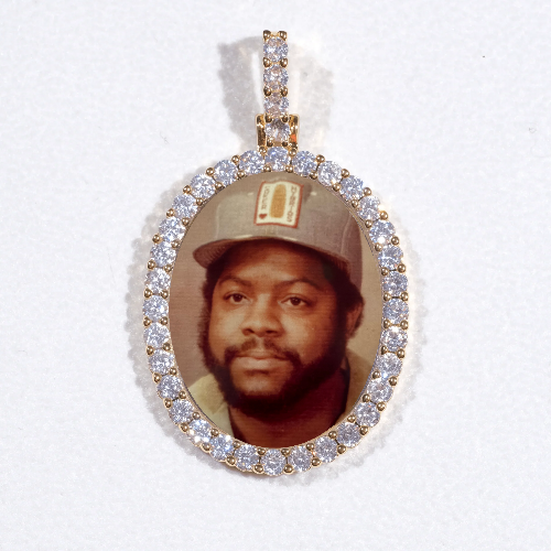 3D Oval Custom Picture Pendant