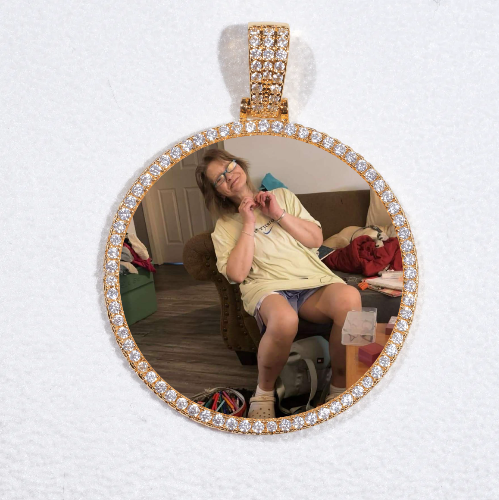 MEDIUM 3D CIRCLE CUSTOM PICTURE PENDANT