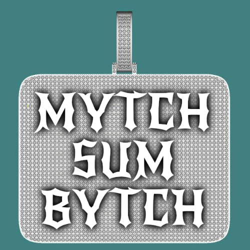 CUSTOM LETTER NECKLACE 3D BIG SQUARE