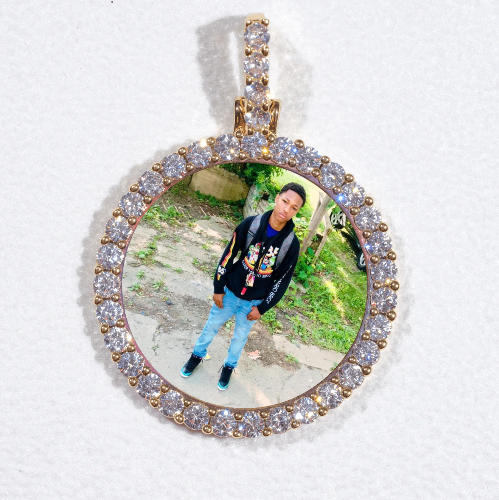 3D CIRCLE CUSTOM PICTURE PENDANT SMALL SIZE