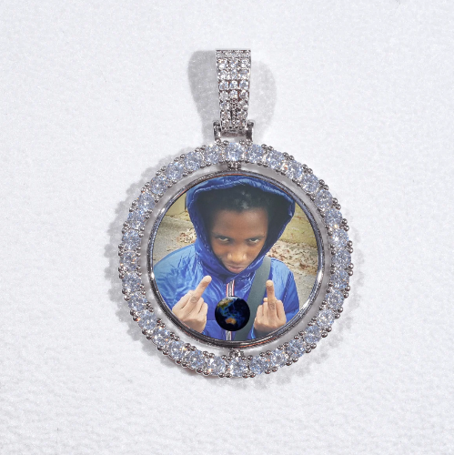 3D Spinning 2-Faced Custom Picture Pendant