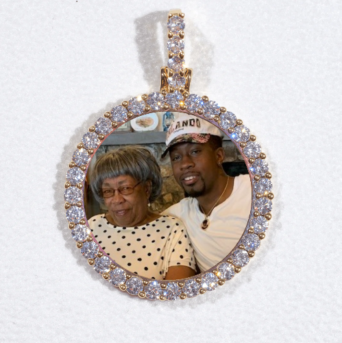 3D CIRCLE CUSTOM PICTURE PENDANT SMALL SIZE