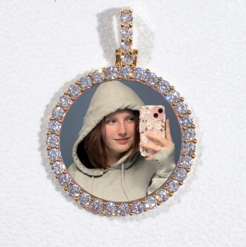 3D CIRCLE CUSTOM PICTURE PENDANT SMALL SIZE