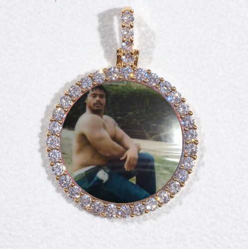 3D CIRCLE CUSTOM PICTURE PENDANT SMALL SIZE