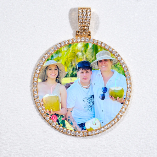 MEDIUM 3D CIRCLE CUSTOM PICTURE PENDANT
