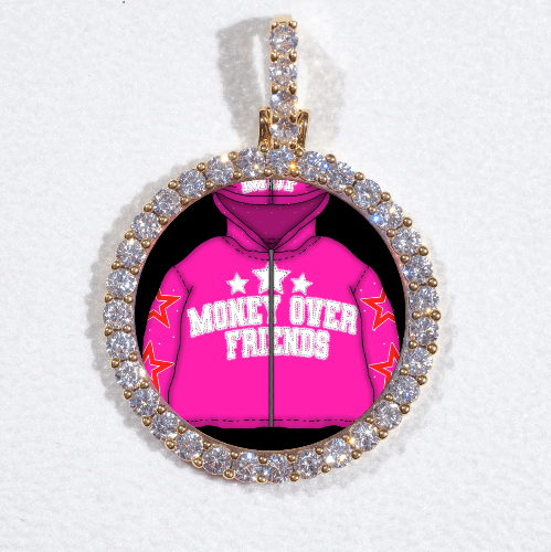 3D CIRCLE CUSTOM PICTURE PENDANT SMALL SIZE