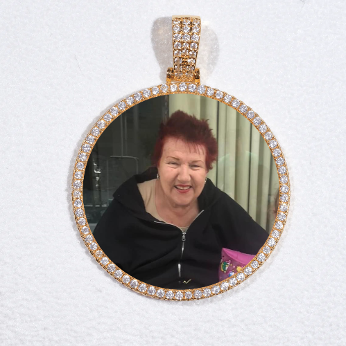 MEDIUM 3D CIRCLE CUSTOM PICTURE PENDANT