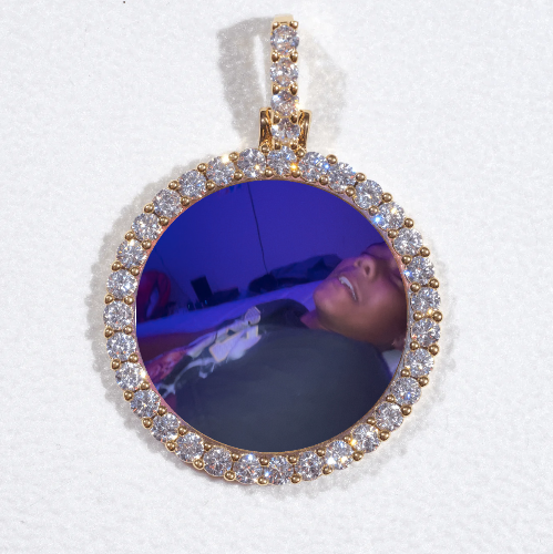 3D CIRCLE CUSTOM PICTURE PENDANT SMALL SIZE