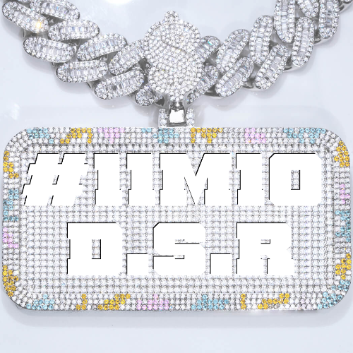 CUSTOM LETTER NECKLACE 3D COLORFUL SQUARE