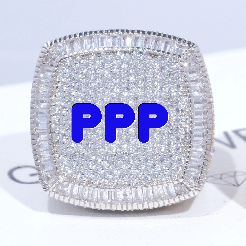 CUSTOM LETTER 3D ICED RING