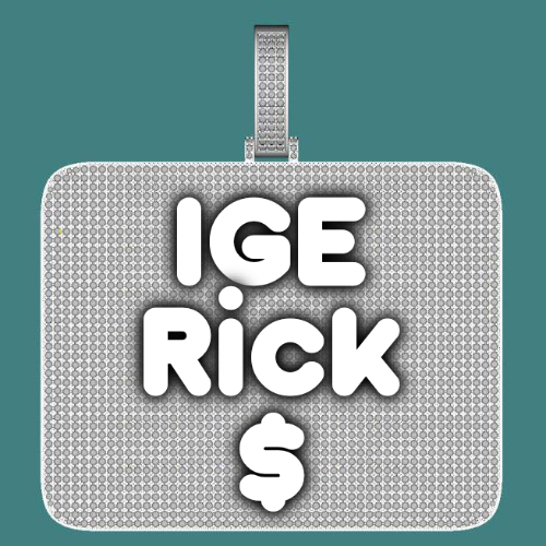 CUSTOM LETTER NECKLACE 3D BIG SQUARE
