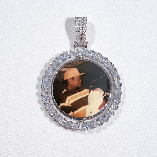 3D Spinning 2-Faced Custom Picture Pendant