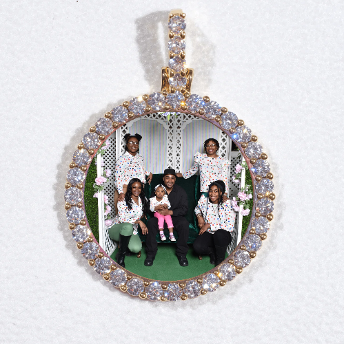 3D CIRCLE CUSTOM PICTURE PENDANT SMALL SIZE